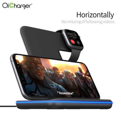 2020 NEW Cellphone Qi Wireless Charger Portable 3 in 1 Charging Station For iPhone Earbuds Air Pod