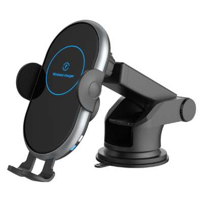 New design  Car Mount Qi Wireless Charger 15W For iPhone XS Fast Wireless Charging Car Phone Holder For Samsung