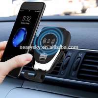 new invention 2018 new products qi wireless car power charger with holder