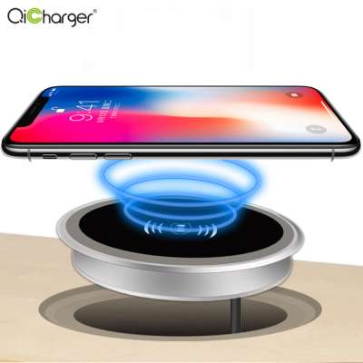 Factory direct selling ODM customized table desk qi wireless charger for coffee restaurant