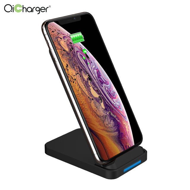 Best Selling 5W/10W/15W Fast charge QI Foldable Wireless quick charging Charger Stand For iphone/samsung