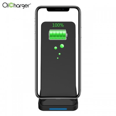 portable Wireless Charger Qi Certified 10W 15W Fast Wireless Charging Stand Compatible for iPhone for Samsung